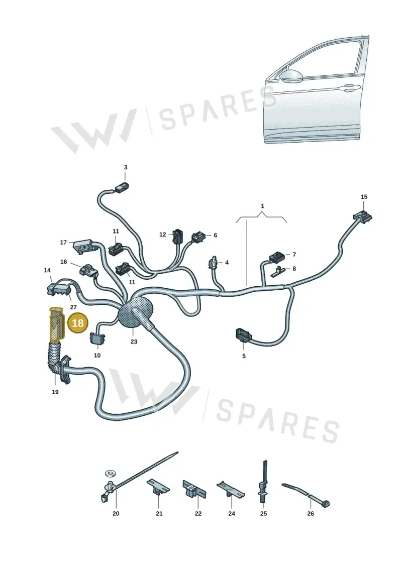 5WA972702 — Volkswagen ID.3 (2019-2025) diagram 10a972033, position 18