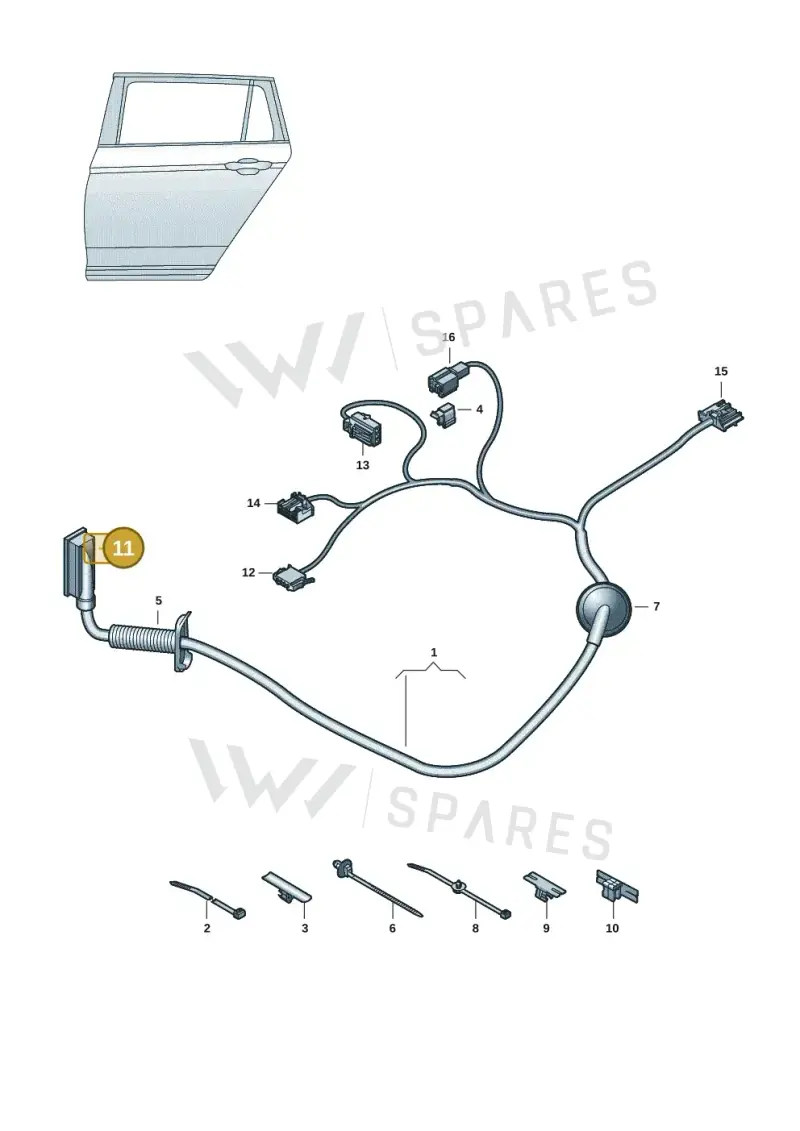 5WA972702 — Skoda Enyaq (2020-2021) diagram 10a972037, position 11