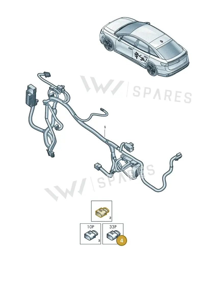 5WA972702 — Volkswagen ID.7 (2023-2025) diagram 14b972340, position 4