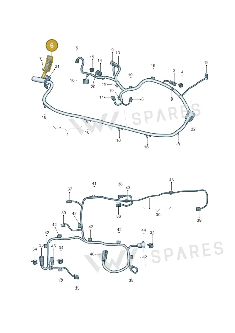 5WA972702 — Volkswagen Passat Pro (2024-) diagram 3jg972031, position 6
