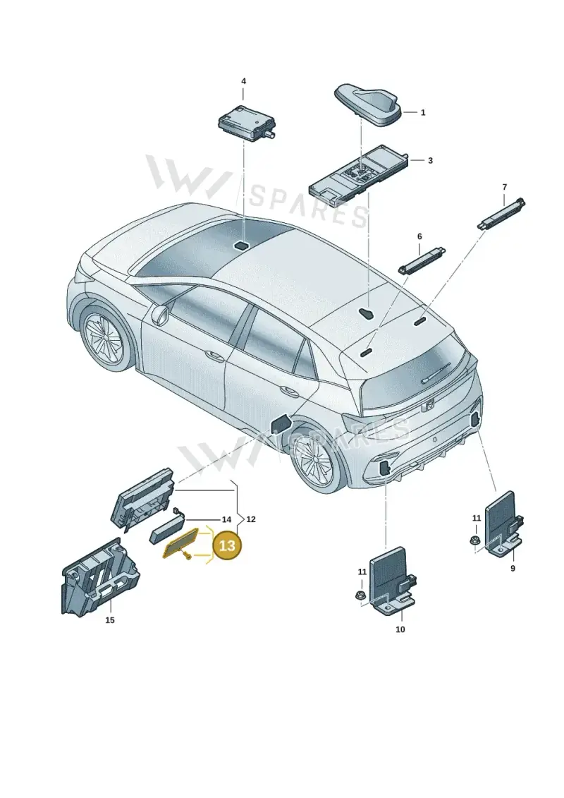 5WA998058 — SEAT EBoost CUPRA (2021-) diagram 10s035010, position 13