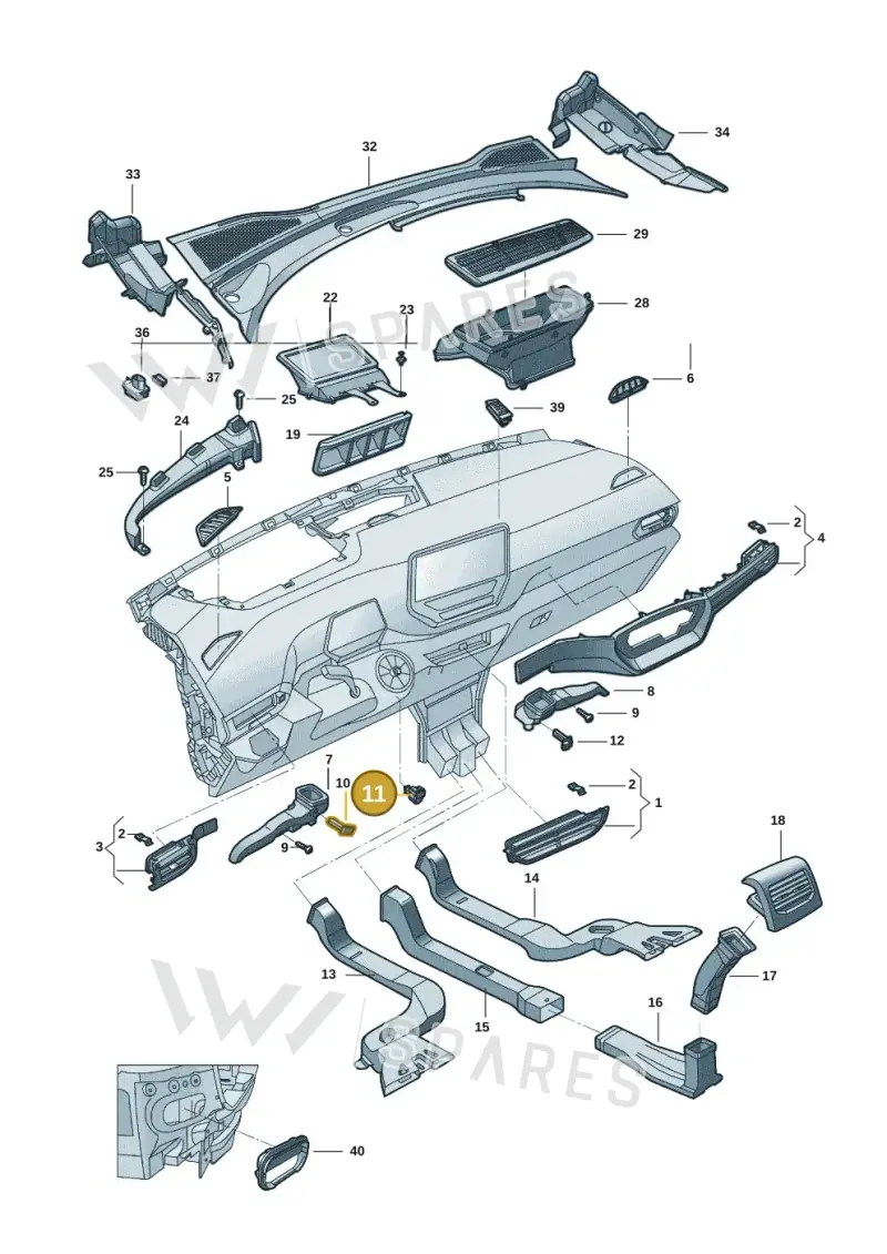 5WD907527A — Volkswagen ID.6 X (2021-) diagram 11d819300, position 11