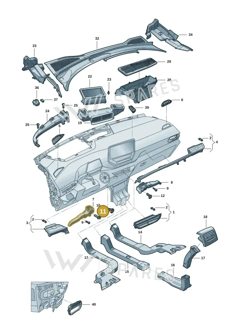 5WD907527A — Volkswagen ID.6 X (2021-) diagram 12d819300, position 11