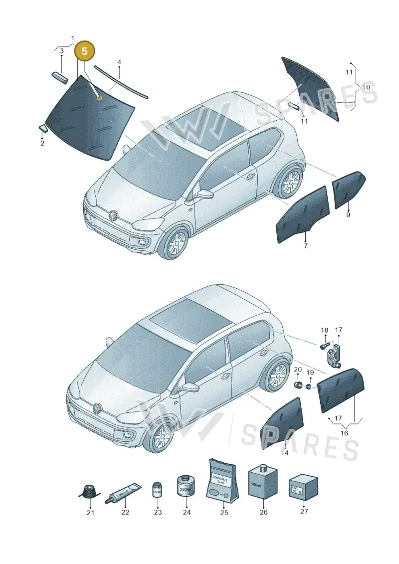 5Z0857587 — SEAT Mii reference (2011-2019) diagram 723845000, position 5