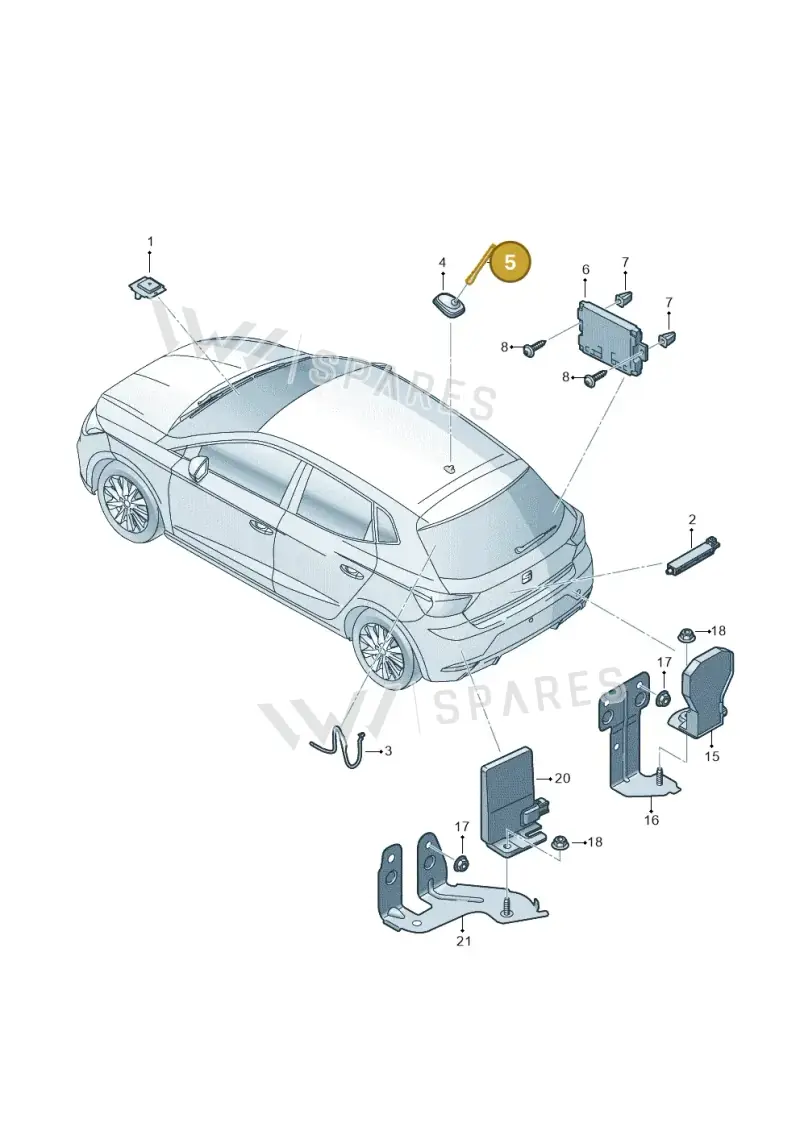 6C0035849M — SEAT Arona FR (2017-) diagram 835035100, position 5