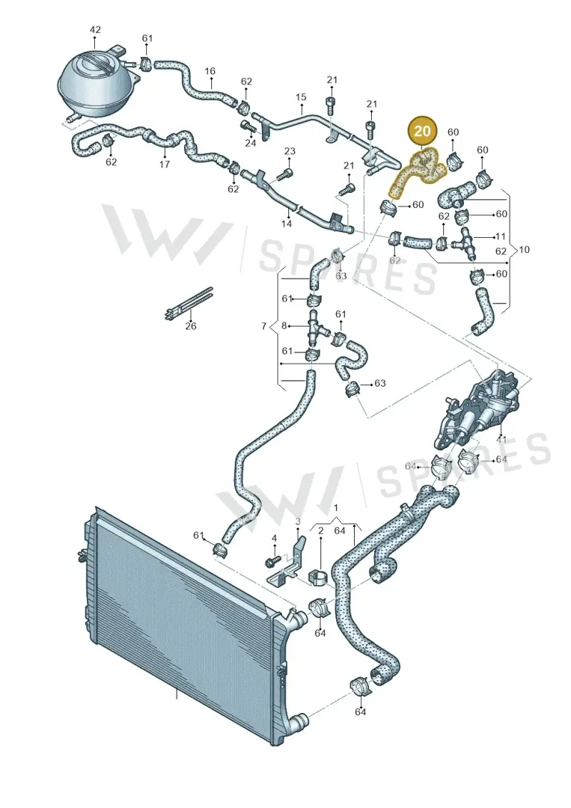 6C0122157G — SEAT Ibiza Stylance (2015-) diagram 773121250, position 20