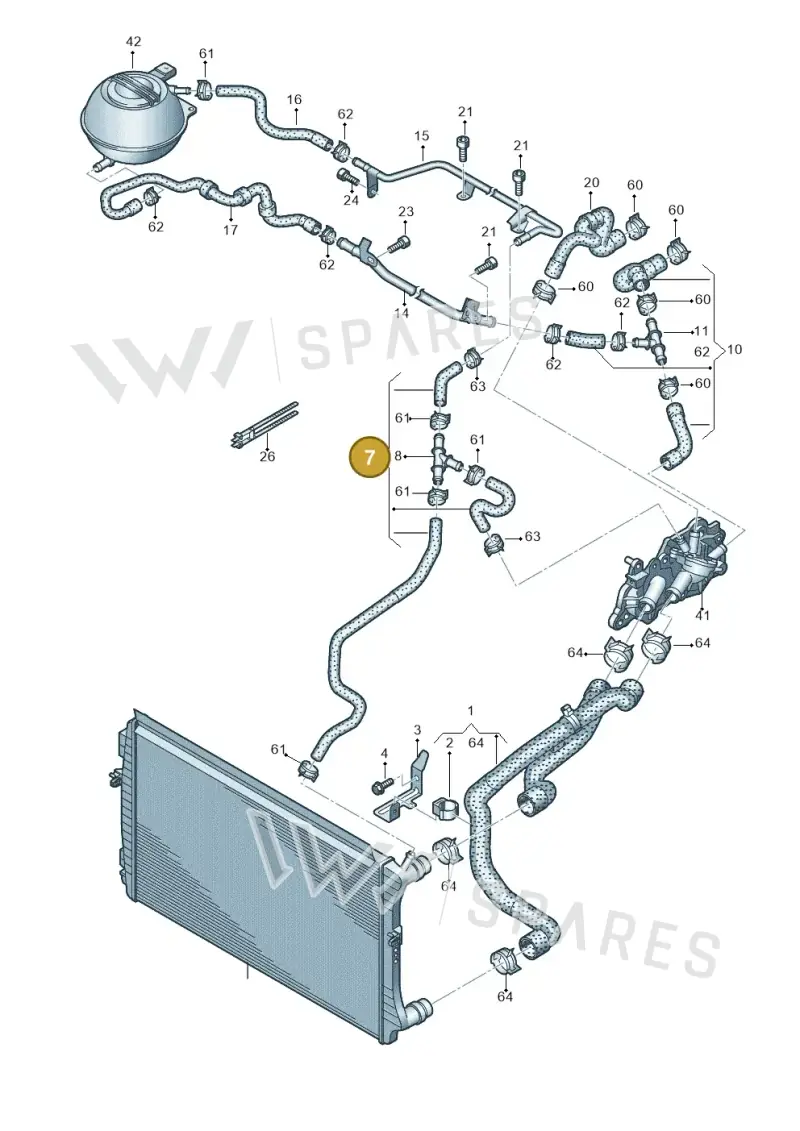 6C0122447S — SEAT Ibiza Stylance (2015-) diagram 773121250, position 7
