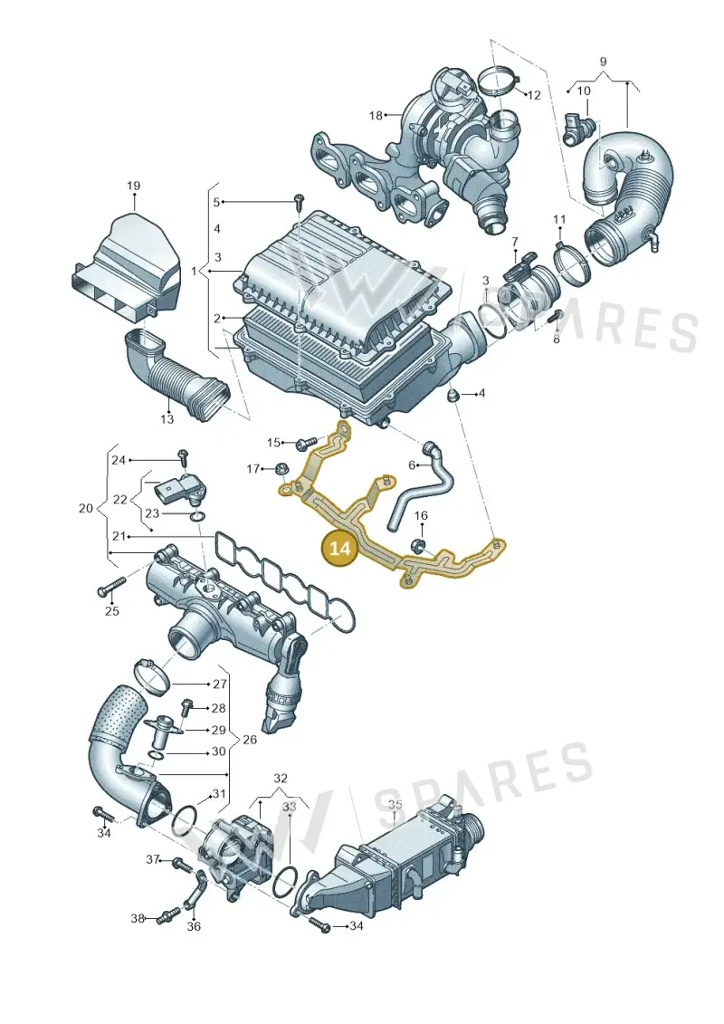 6C0129671B — SEAT Ibiza Stylance (2015-) diagram 773129000, position 14