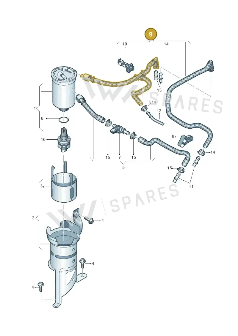 6C0130295F — SEAT Ibiza Stylance (2015-) diagram 773127100, position 9
