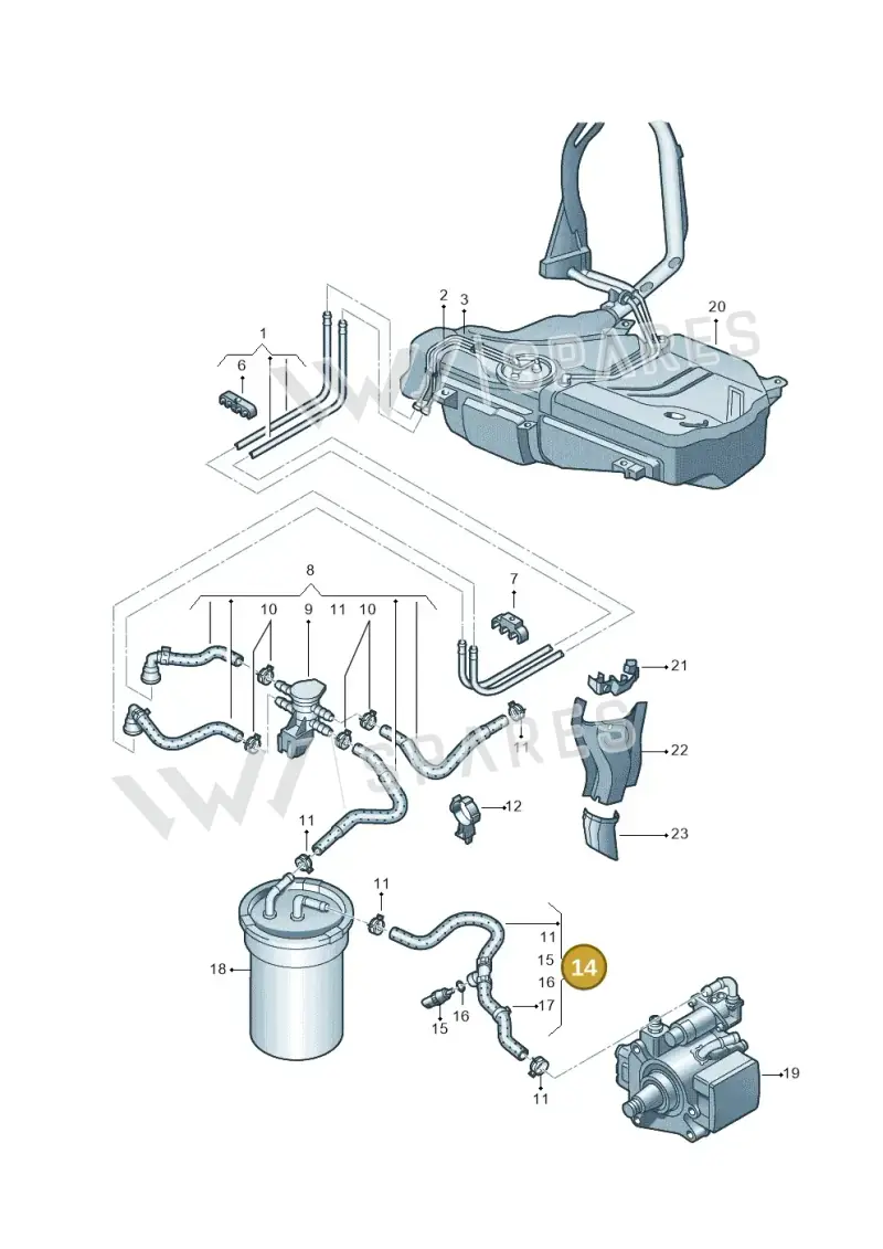 6C0130307C — SEAT Toledo Reference (2015-2019) diagram 740201250, position 14