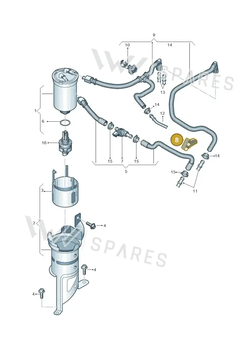 6C0133687 — SEAT Ibiza Stylance (2015-) diagram 773127100, position 8
