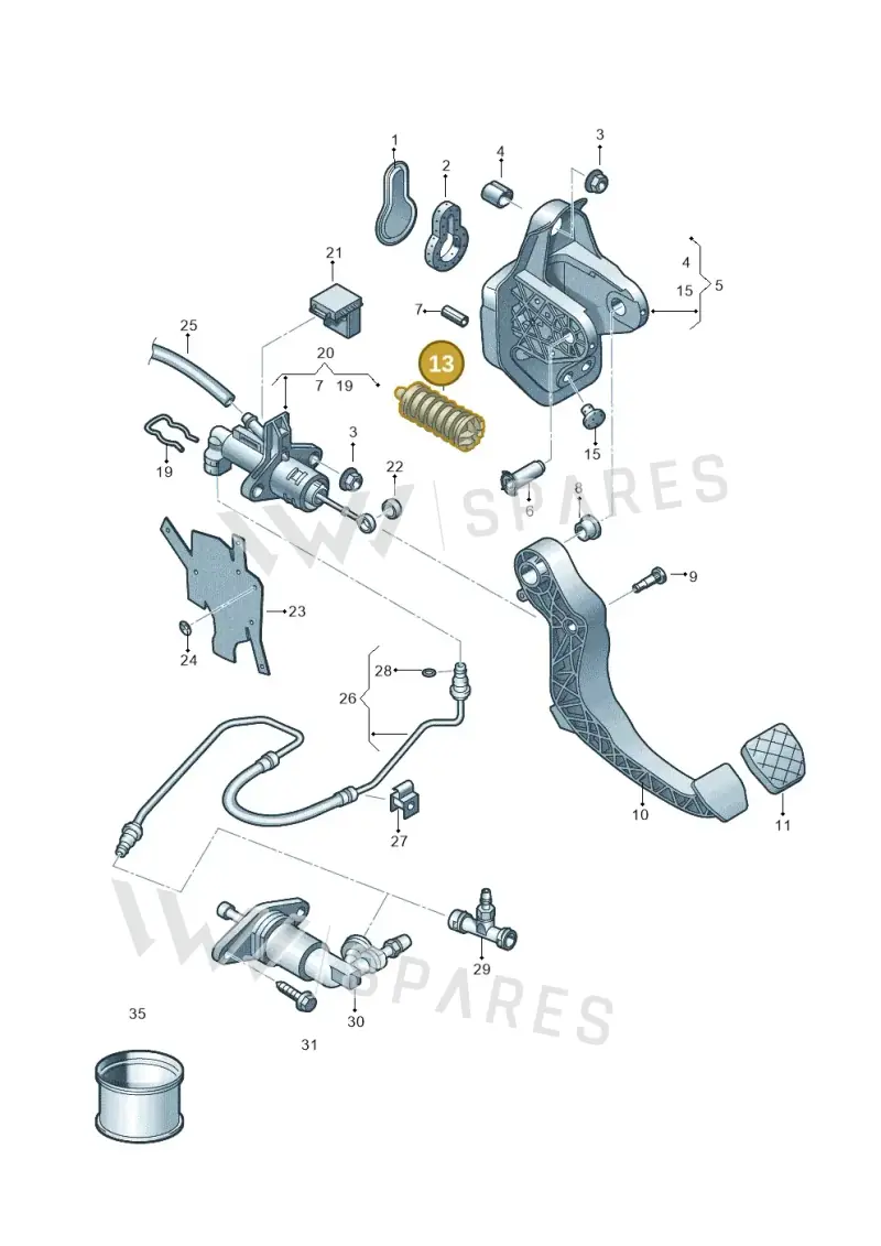 6C0721403 — SEAT Ibiza Stylance (2015-) diagram 773721250, position 13