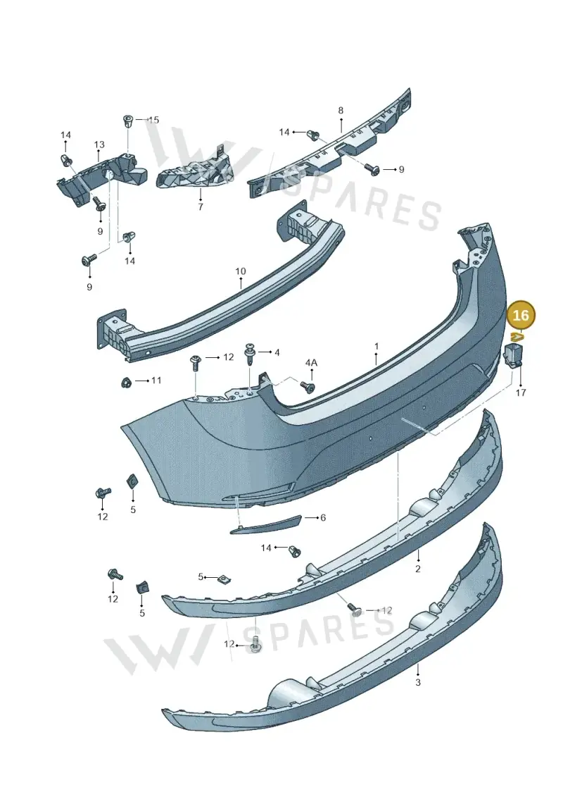 6C0807151 — SEAT Ibiza Stylance (2015-) diagram 639807500, position 16