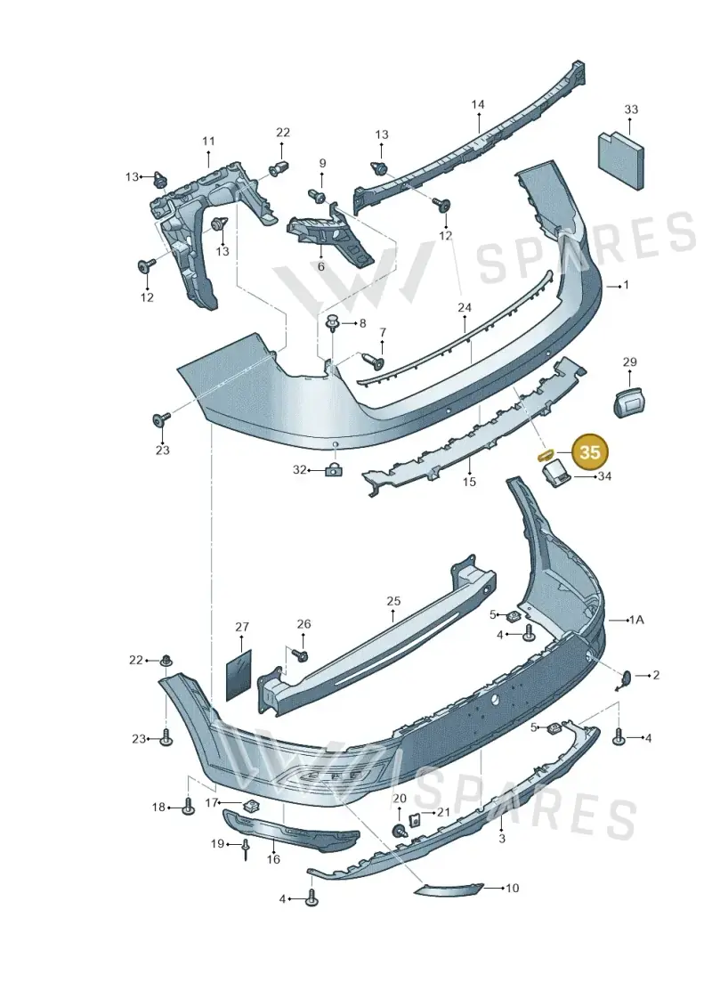6C0807151 — SEAT Leon ST Stylance (2016-2020) diagram 754807900, position 35