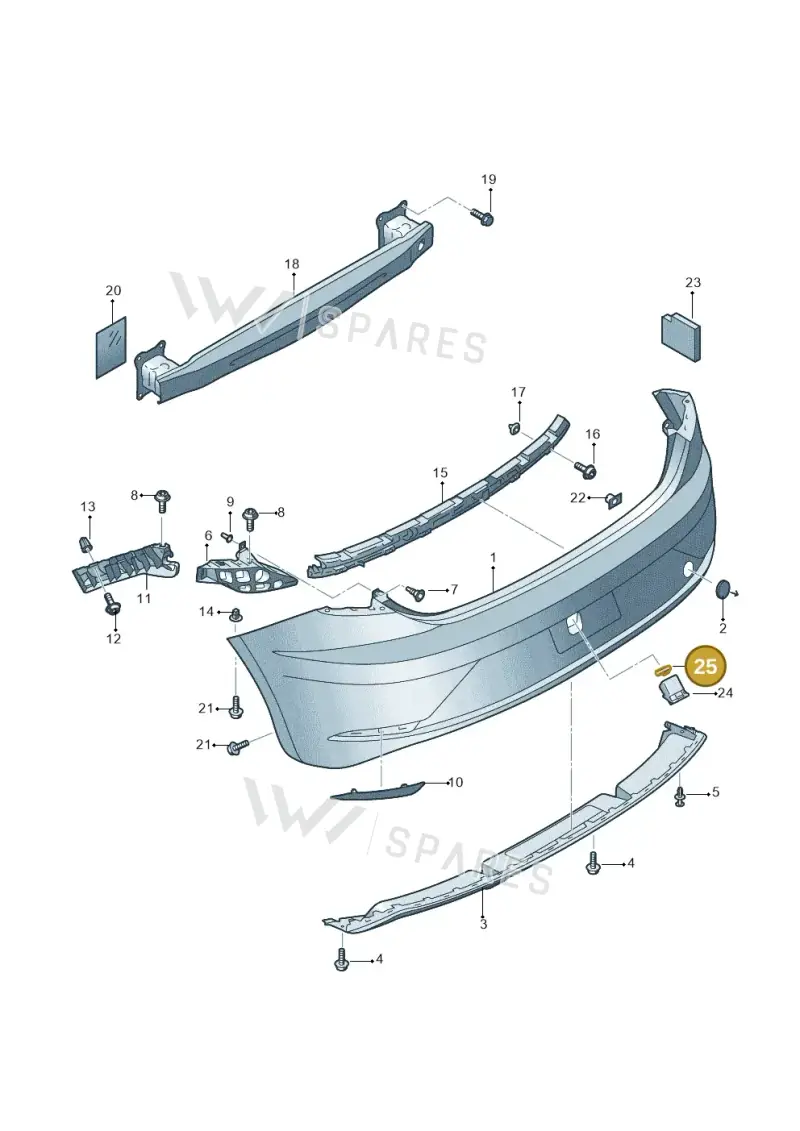 6C0807151 — SEAT Leon ST Stylance (2016-2020) diagram 830807500, position 25