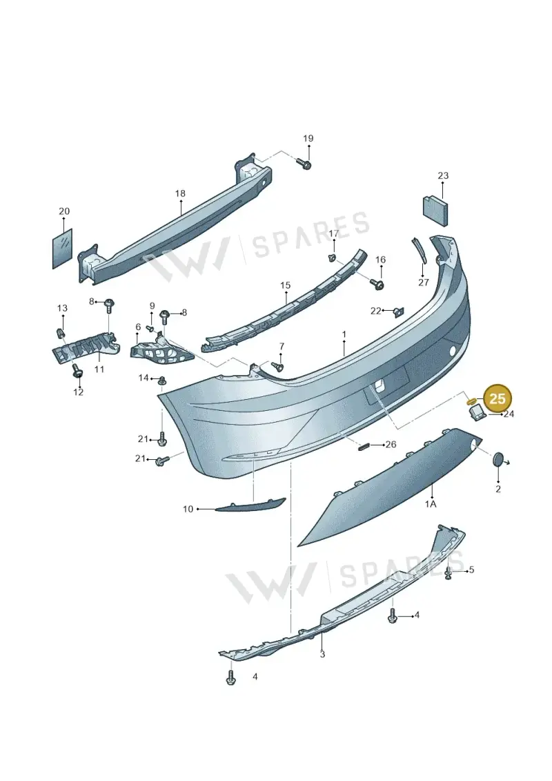 6C0807151 — SEAT Leon ST Stylance (2016-2020) diagram 830807550, position 25