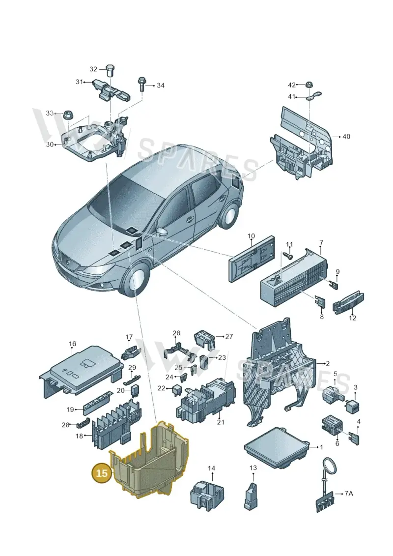 6C0907361E — SEAT Ibiza Stylance (2015-) diagram 879937000, position 15