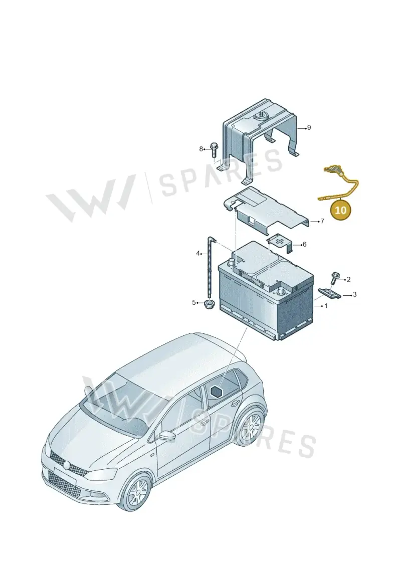 6C0915181C — SEAT Toledo Reference (2015-2019) diagram 740915100, position 10