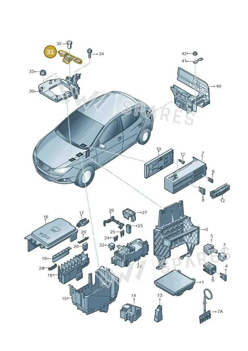 6C0915441 — SEAT Ibiza Stylance (2015-) diagram 879937000, position 31