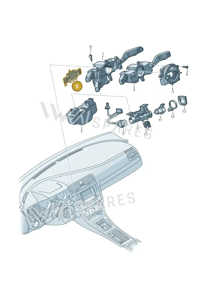6C0953223 — SEAT Arona FR (2017-) diagram 879953500, position 5