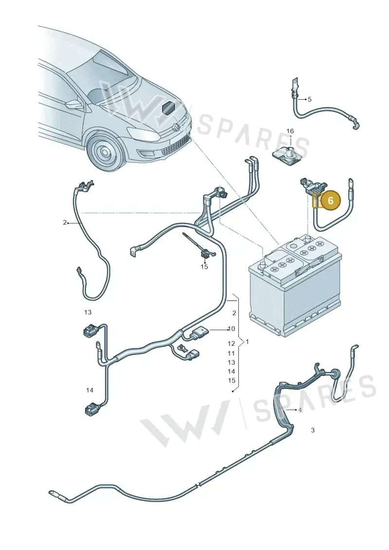 6C0971235A — SEAT Ibiza Stylance (2015-) diagram 794971650, position 6