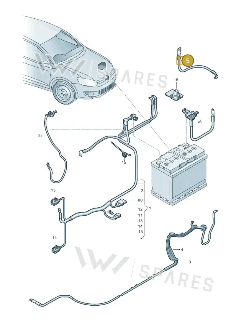 6C0971537A — SEAT Ibiza Stylance (2015-) diagram 794971650, position 5