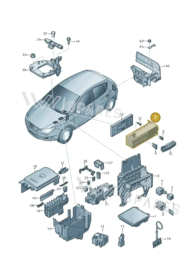 6C1971012A — SEAT Ibiza Stylance (2015-) diagram 879937000, position 7