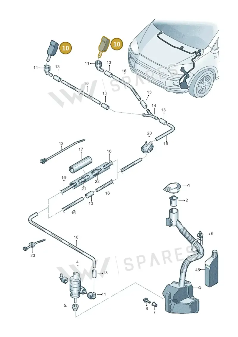 6E0955985B — SEAT Mii reference (2011-2019) diagram 735955100, position 10