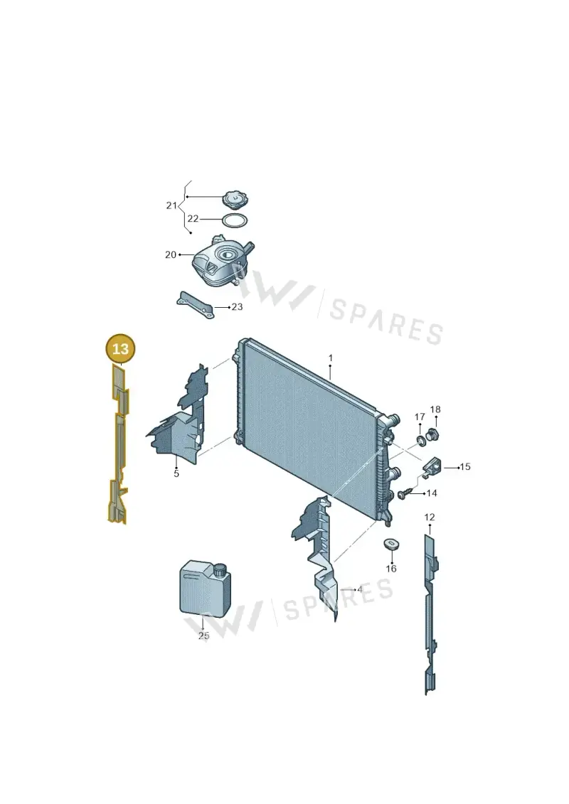 6F0121332B — SEAT Ibiza (2017-) diagram 837121030, position 13