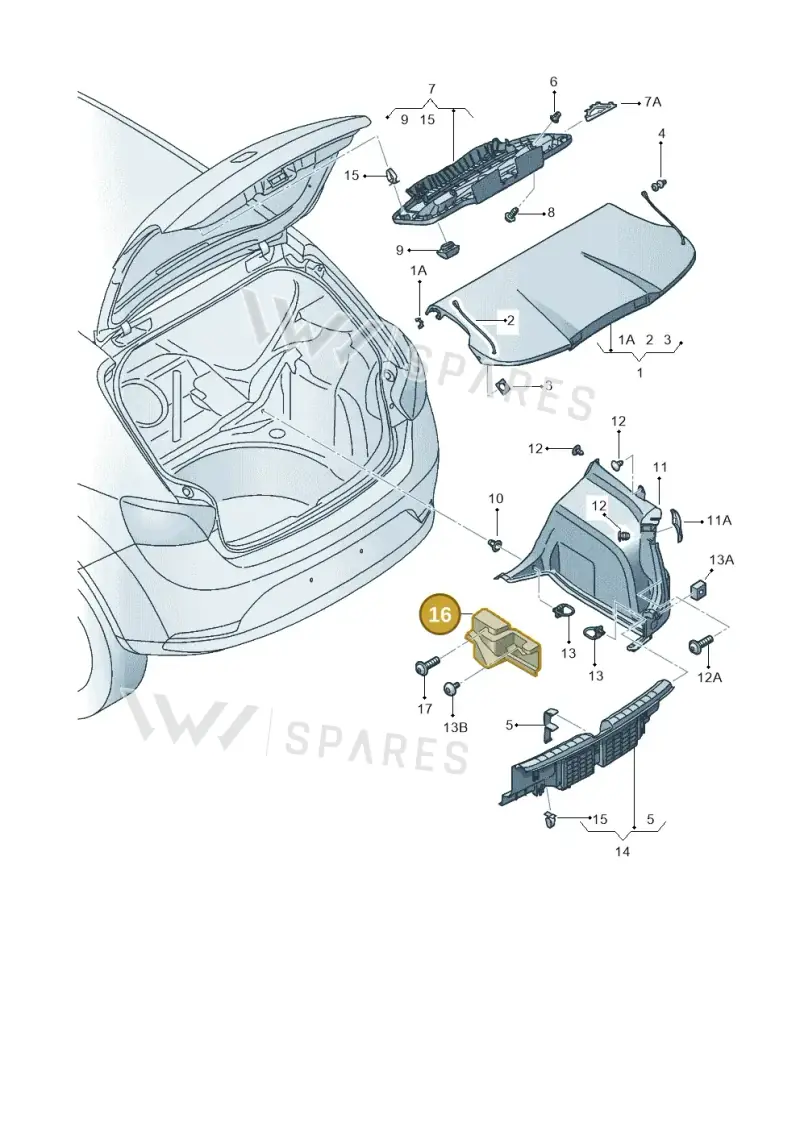 6F0858860B82V — SEAT Ibiza (2017-) diagram 835867800, position 16