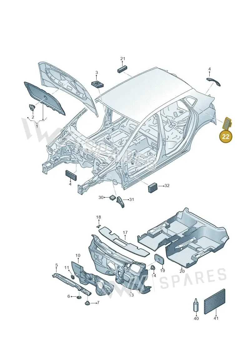 6F0864715 — SEAT Arona (2017-) diagram 835863200, position 22
