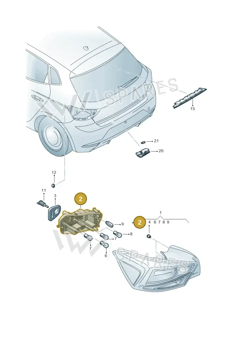 6F0945257 — SEAT Ibiza (2017-) diagram 835945000, position 2