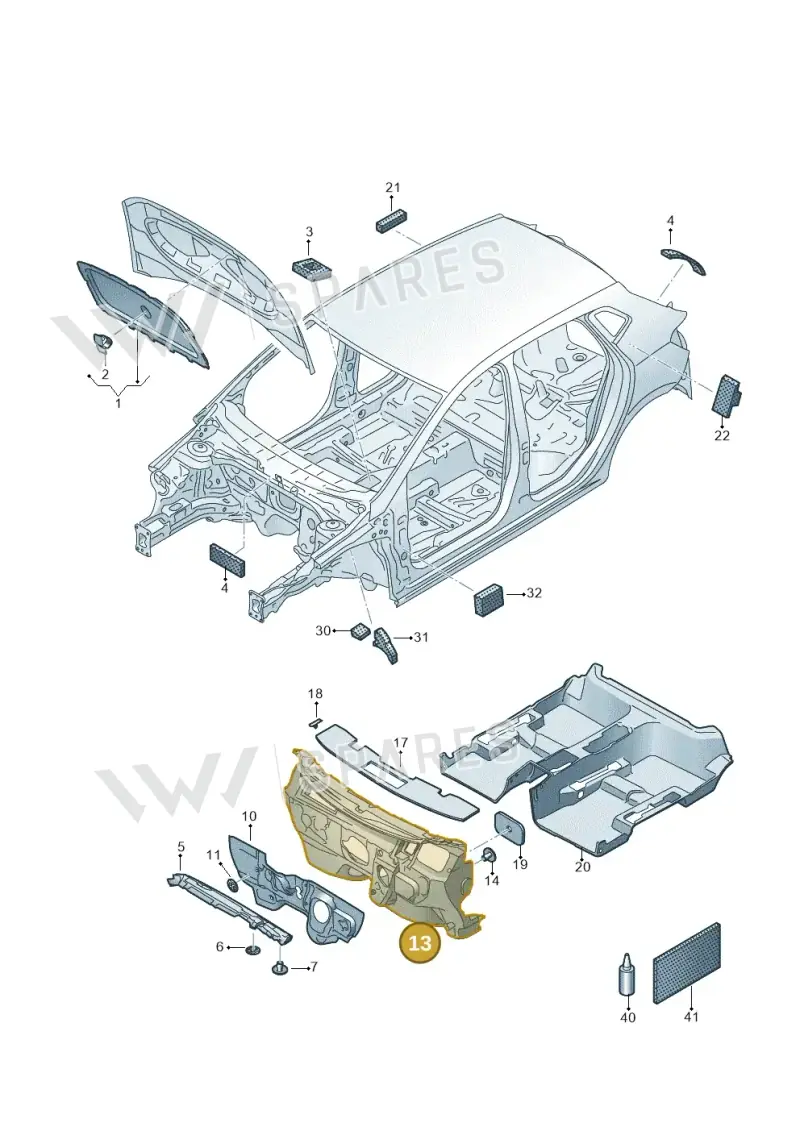 6F2863935 — SEAT Arona (2017-) diagram 835863200, position 13