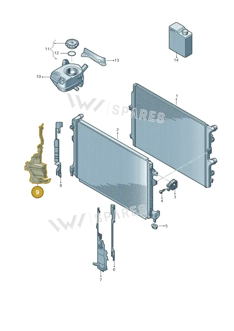 6F9121284B — SEAT Arona (2017-) diagram 837122030, position 9