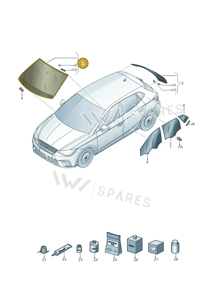 6F9845011KNVB — SEAT Arona (2017-) diagram 835845000, position 1