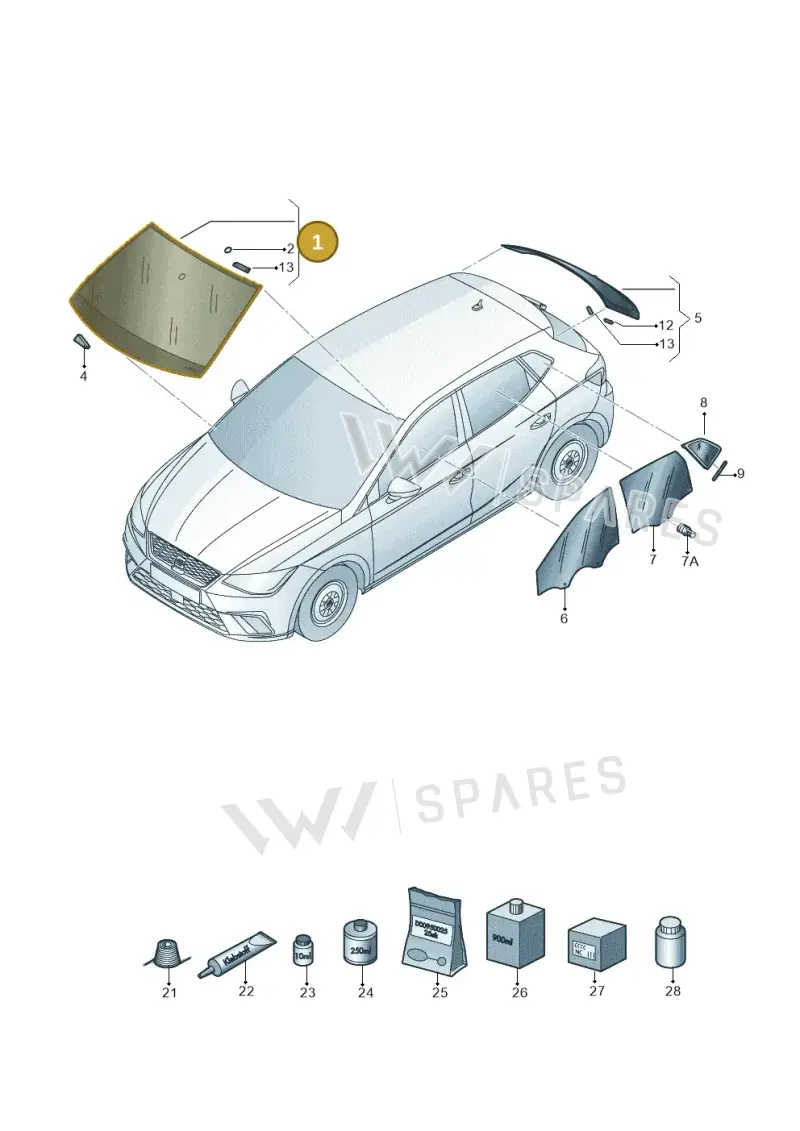 6F9845011TNVB — SEAT Arona (2017-) diagram 835845000, position 1