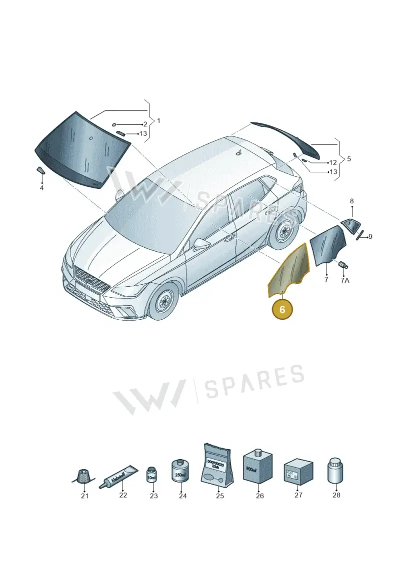 6F9845201A — SEAT Arona (2017-) diagram 835845000, position 6