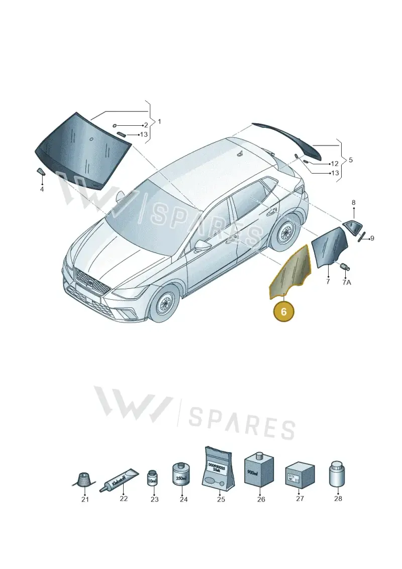 6F9845202A — SEAT Arona (2017-) diagram 835845000, position 6