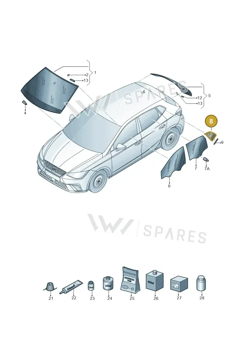 6F9845297HNVB — SEAT Arona (2017-) diagram 835845000, position 8