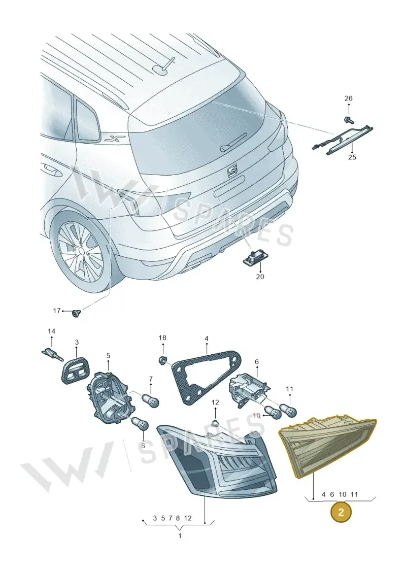 6F9945308D — SEAT Arona FR (2017-) diagram 471945100, position 2