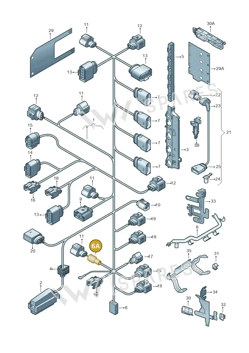 6H0971921B — SEAT Altea XL Reference (2013-2013) diagram 474971150, position 6A