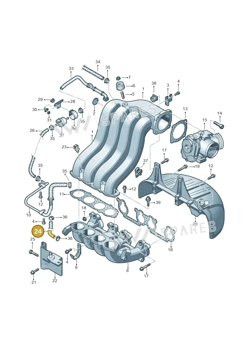 6J0103493A — SEAT Ibiza (2012-) diagram 194133270, position 24