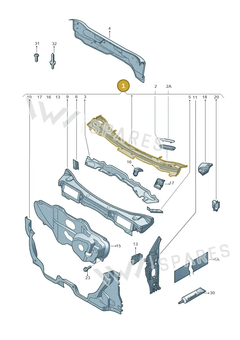 6J0803147A — SEAT Ibiza (2015-) diagram 672803150, position 1
