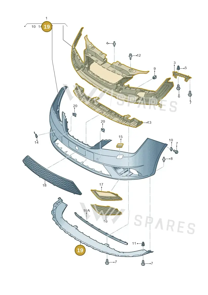 6J0805903C9B9 — SEAT Ibiza Reference (2012-2012) diagram 743807000, position 19