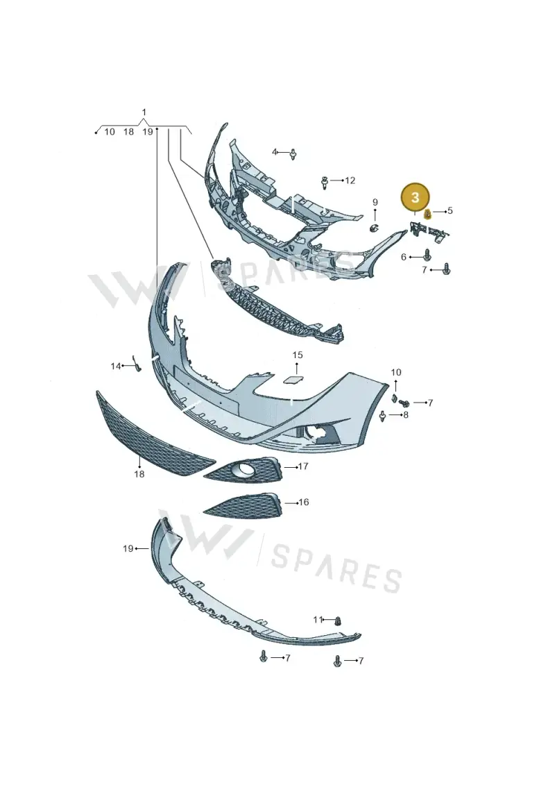 6J0807183 — SEAT Ibiza Reference (2011-2012) diagram 639807000, position 3