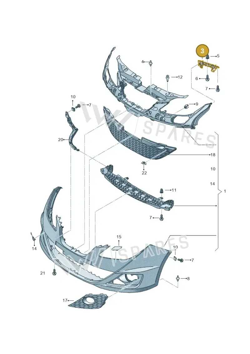 6J0807184 — SEAT Ibiza Reference (2011-2012) diagram 639807100, position 3