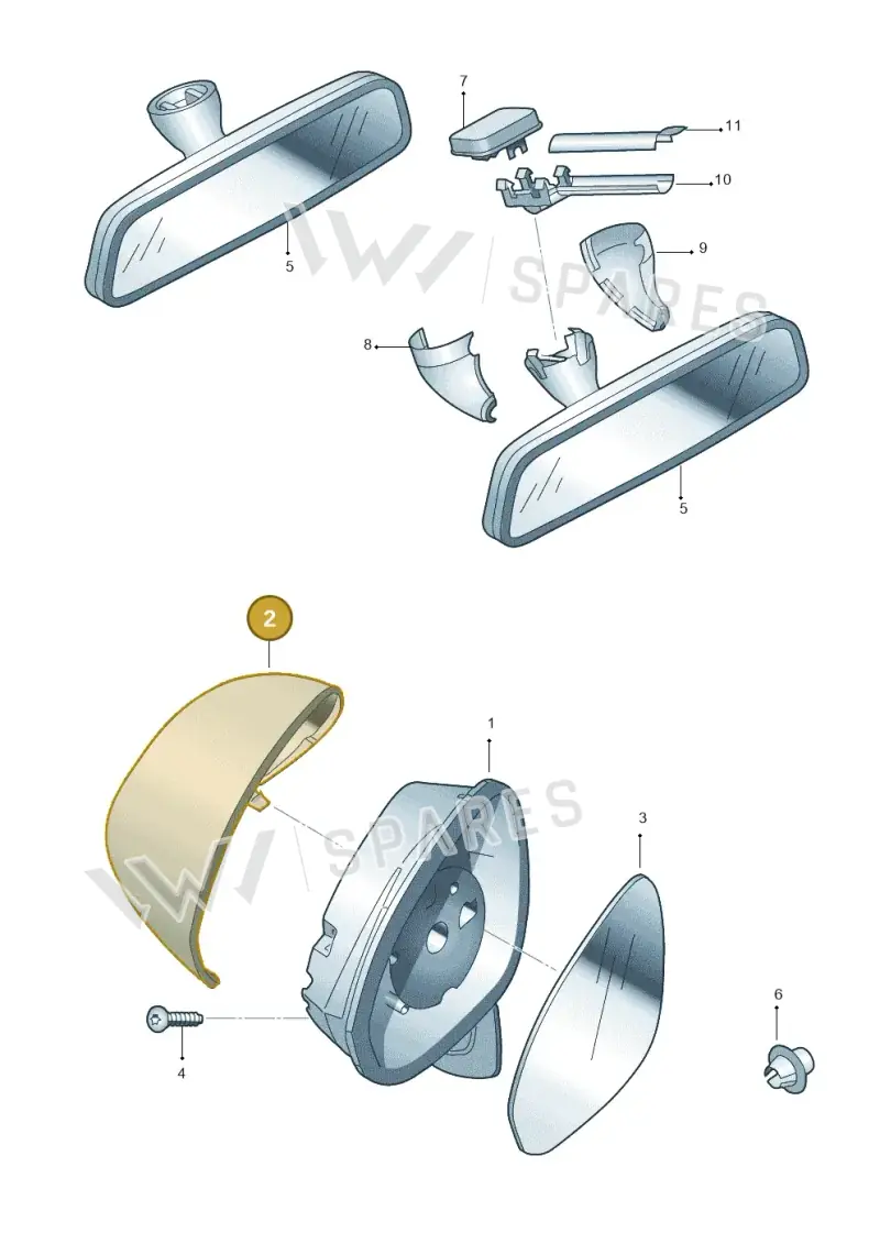 6J0857538DGRU — SEAT Ibiza Reference (2012-2012) diagram 639857400, position 2