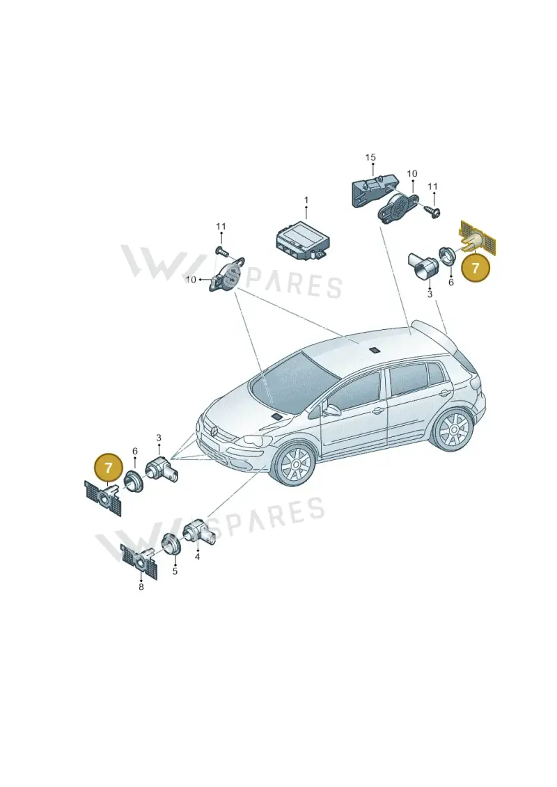 6J0919486B — SEAT Ibiza (2015-) diagram 649919010, position 7