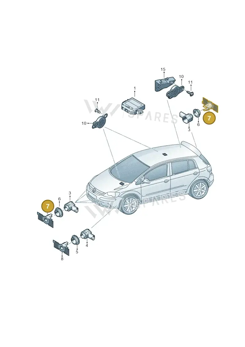6J0919486 — SEAT Ibiza (2015-) diagram 649919010, position 7