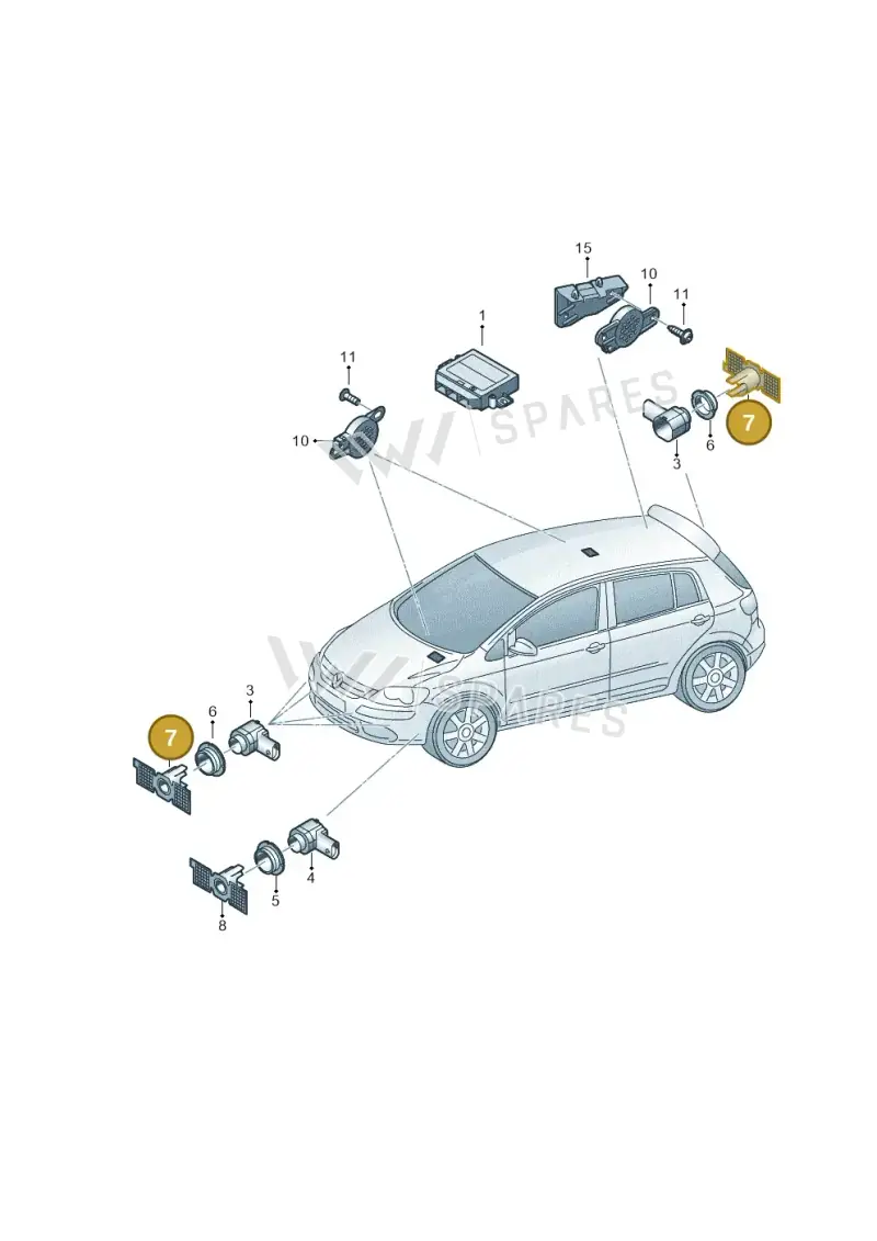 6J0919487C — SEAT Ibiza (2015-) diagram 649919010, position 7